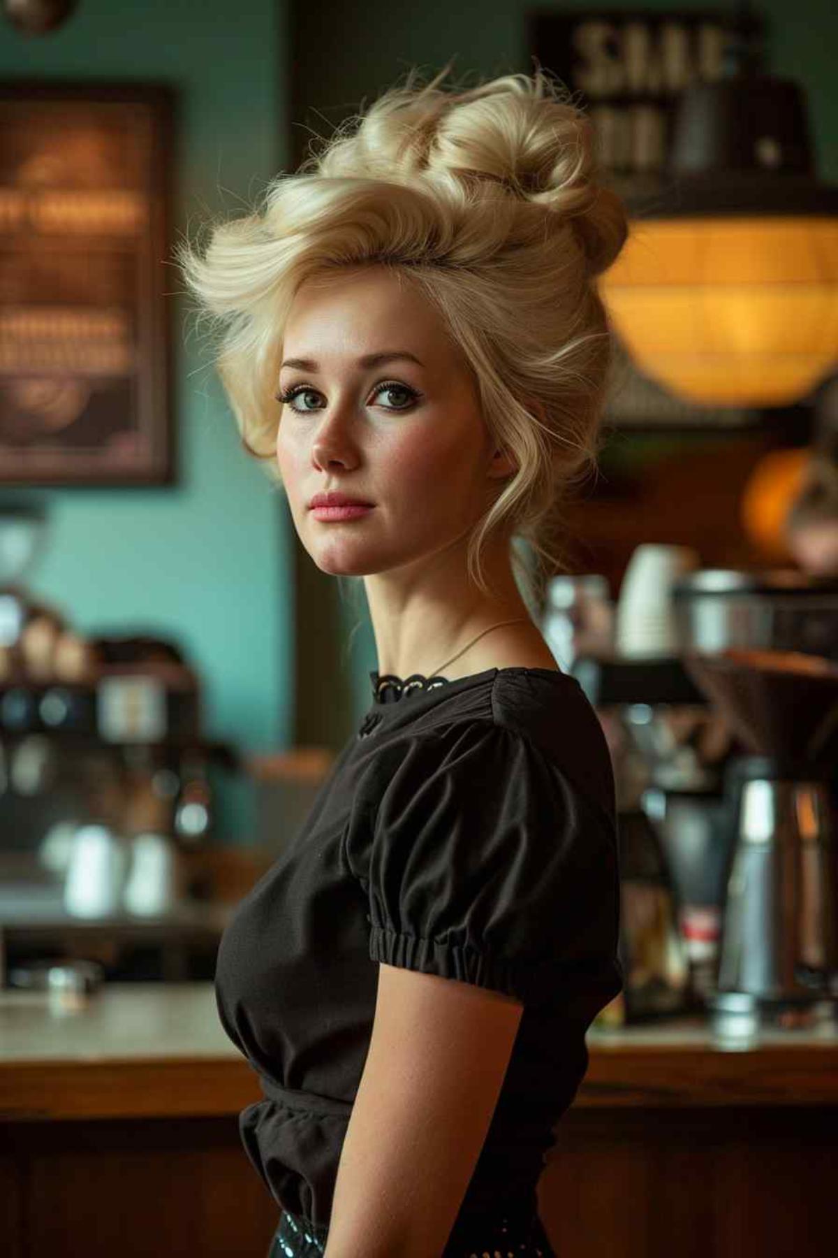 Bouffant with Modern Layers 