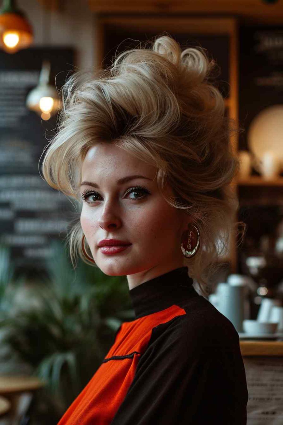 Bouffant with Modern Layers 