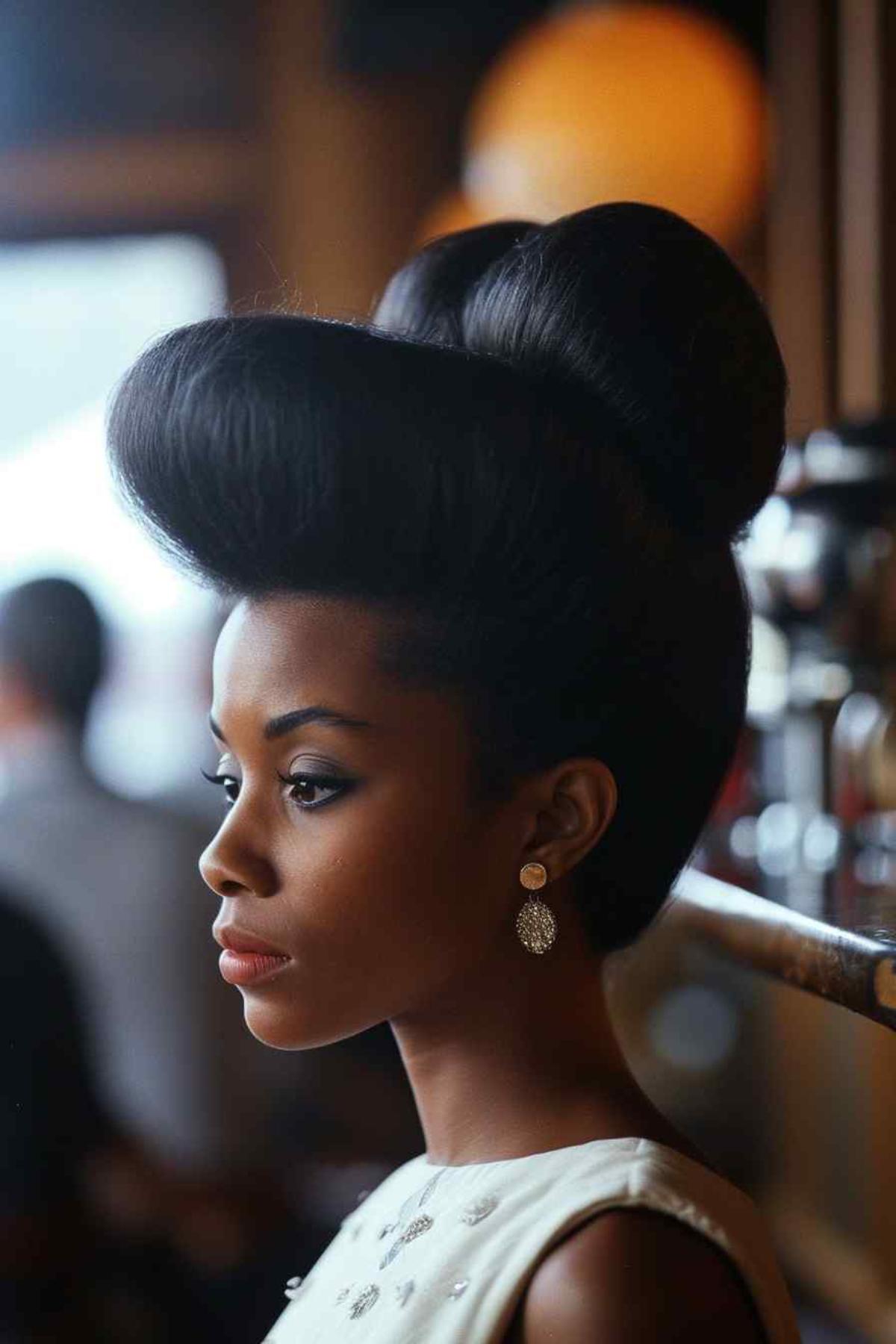 Bouffant with Modern Layers 