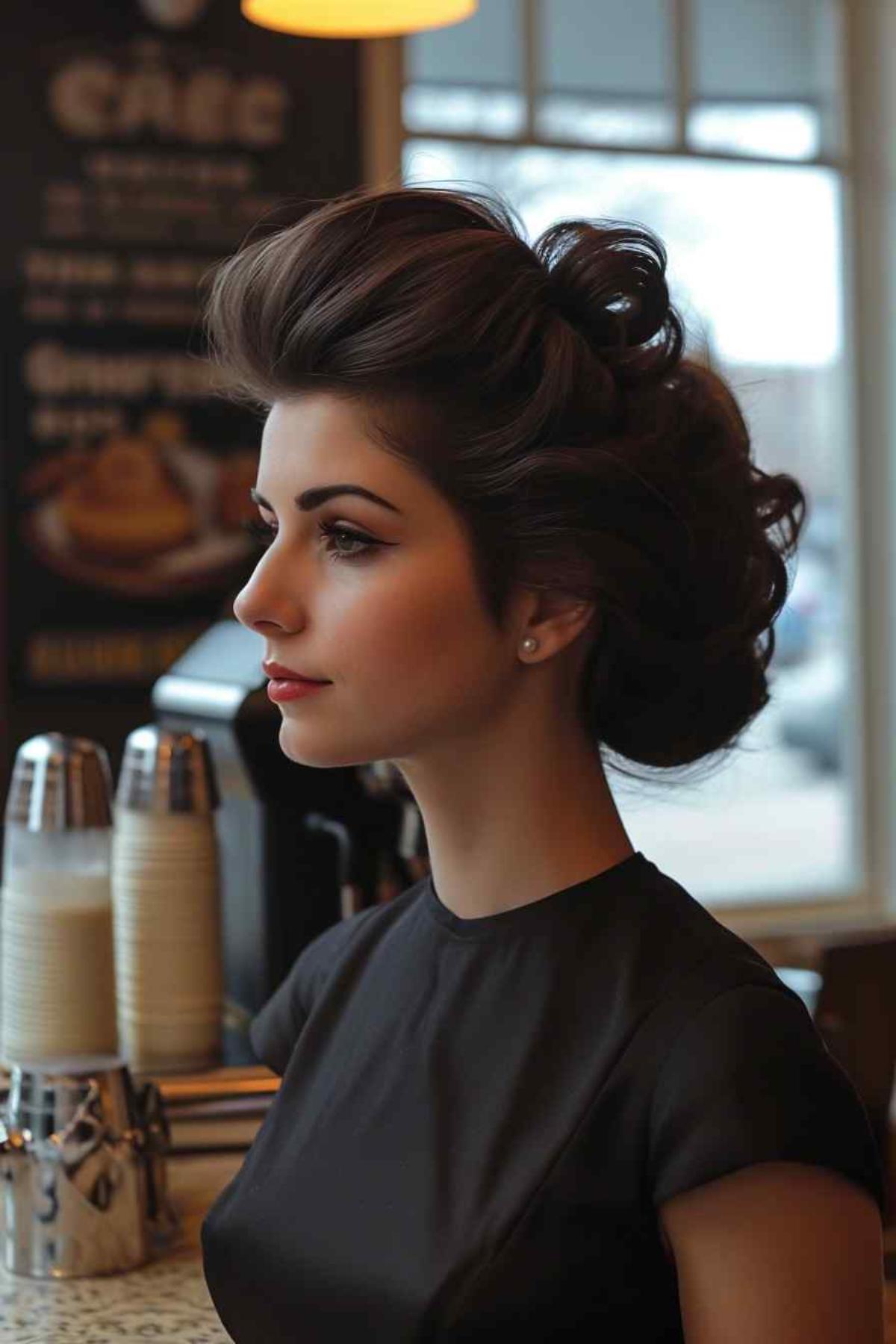 Bouffant with Modern Layers 