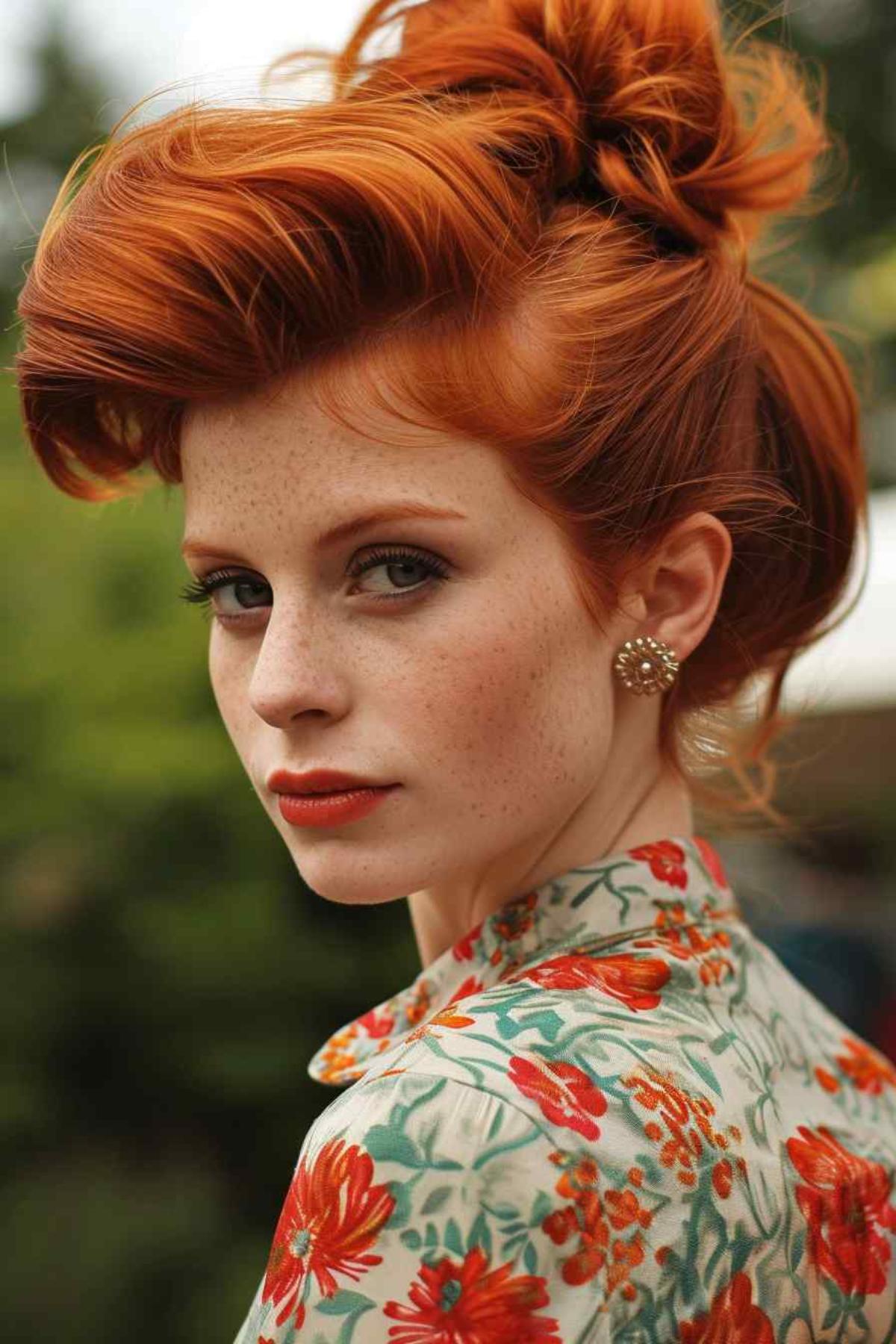 Bouffant with Modern Layers 