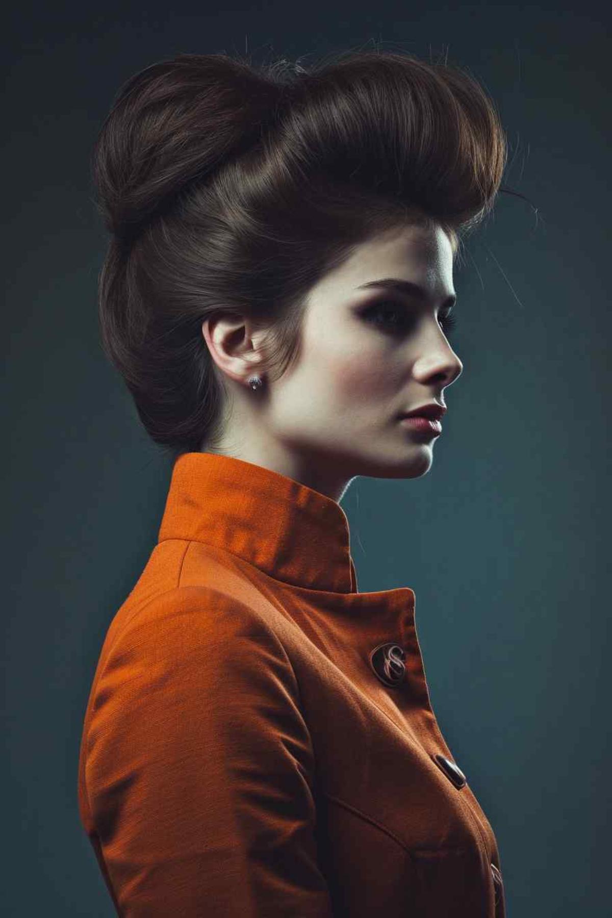 Bouffant with Modern Layers 