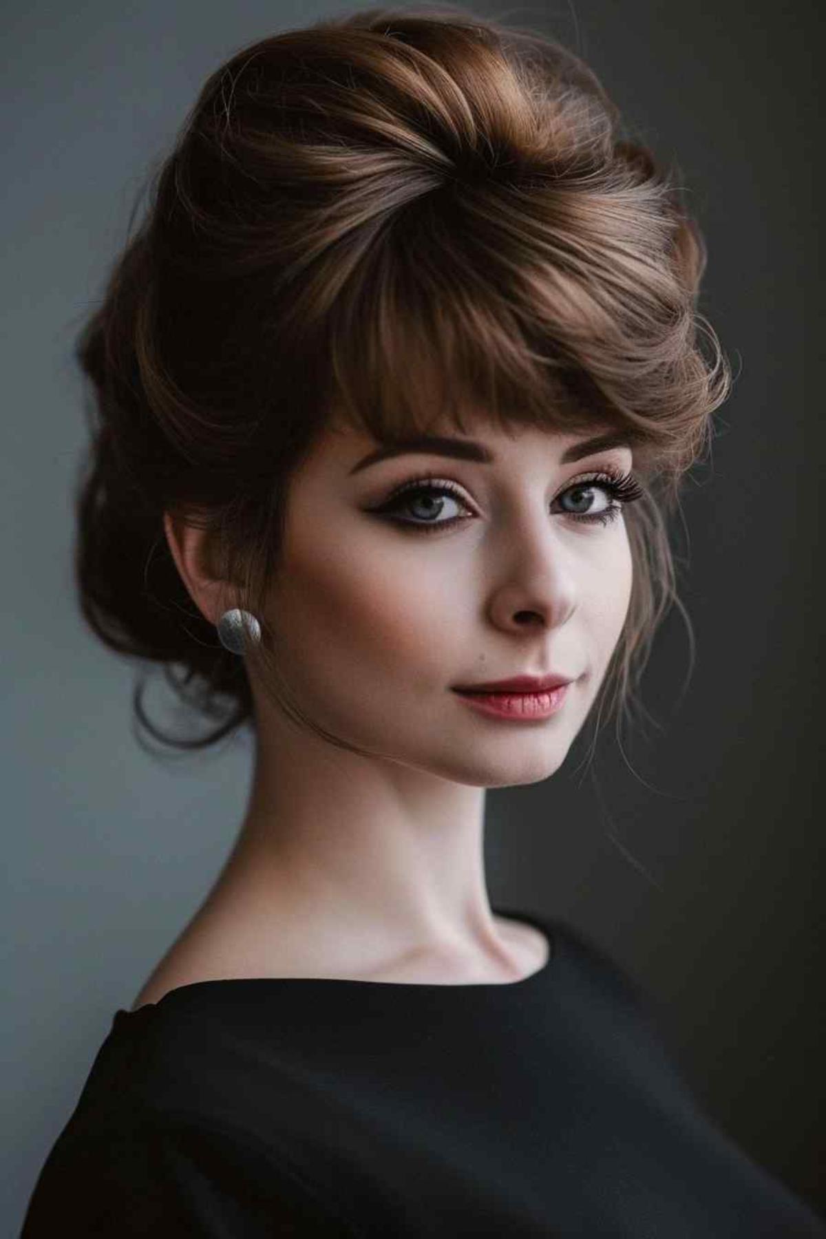 Bouffant with Modern Layers 