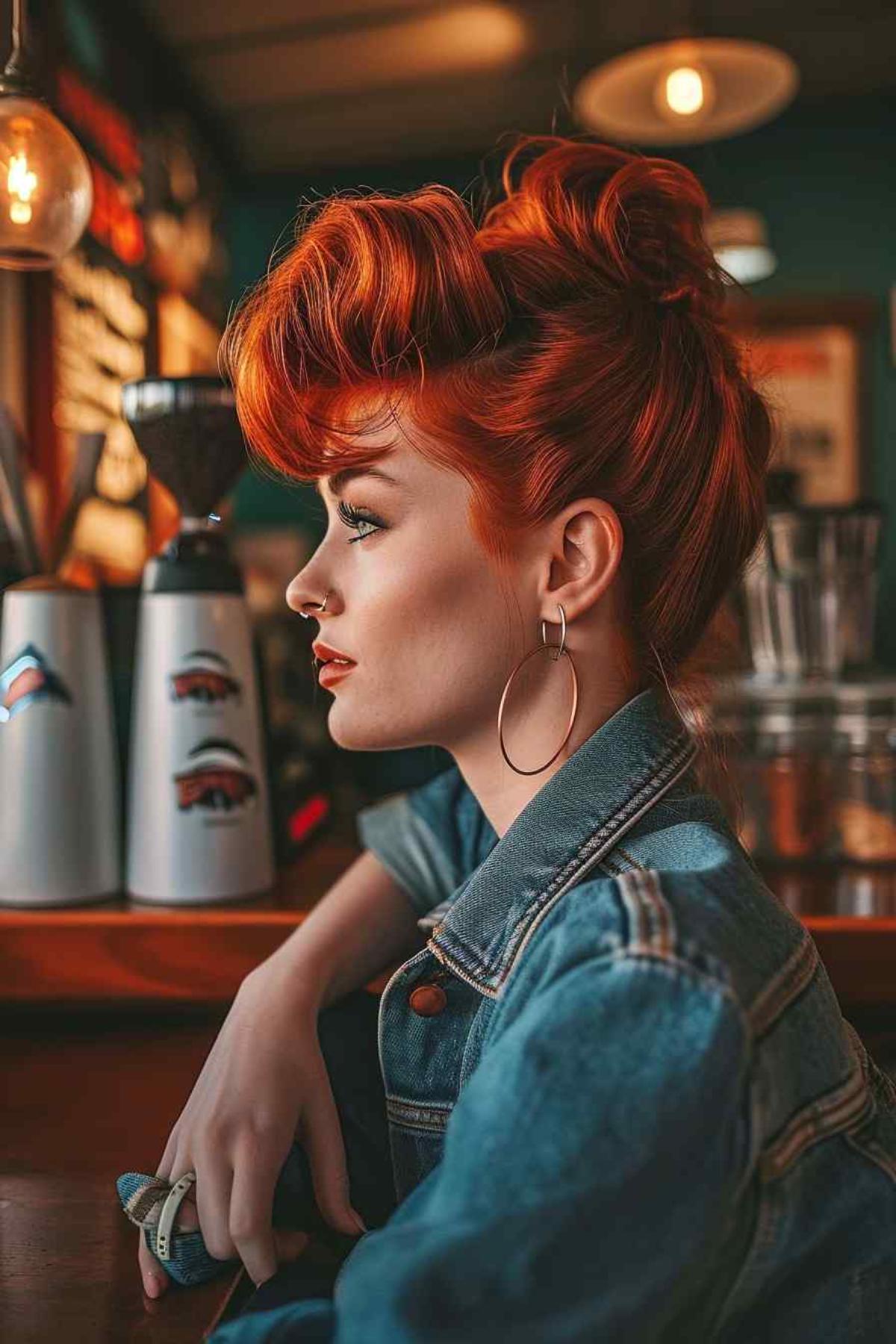 Bouffant with Modern Layers 