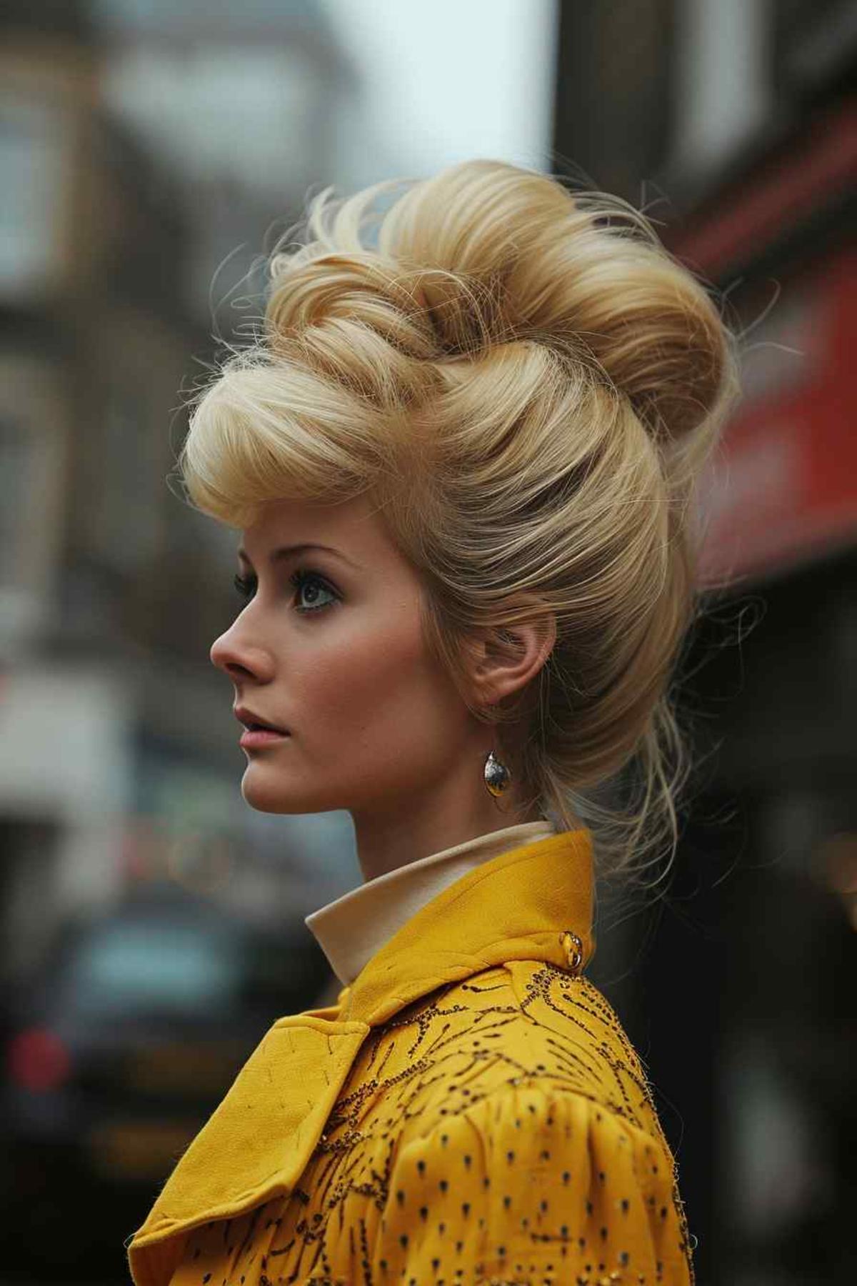 Bouffant with Modern Layers 