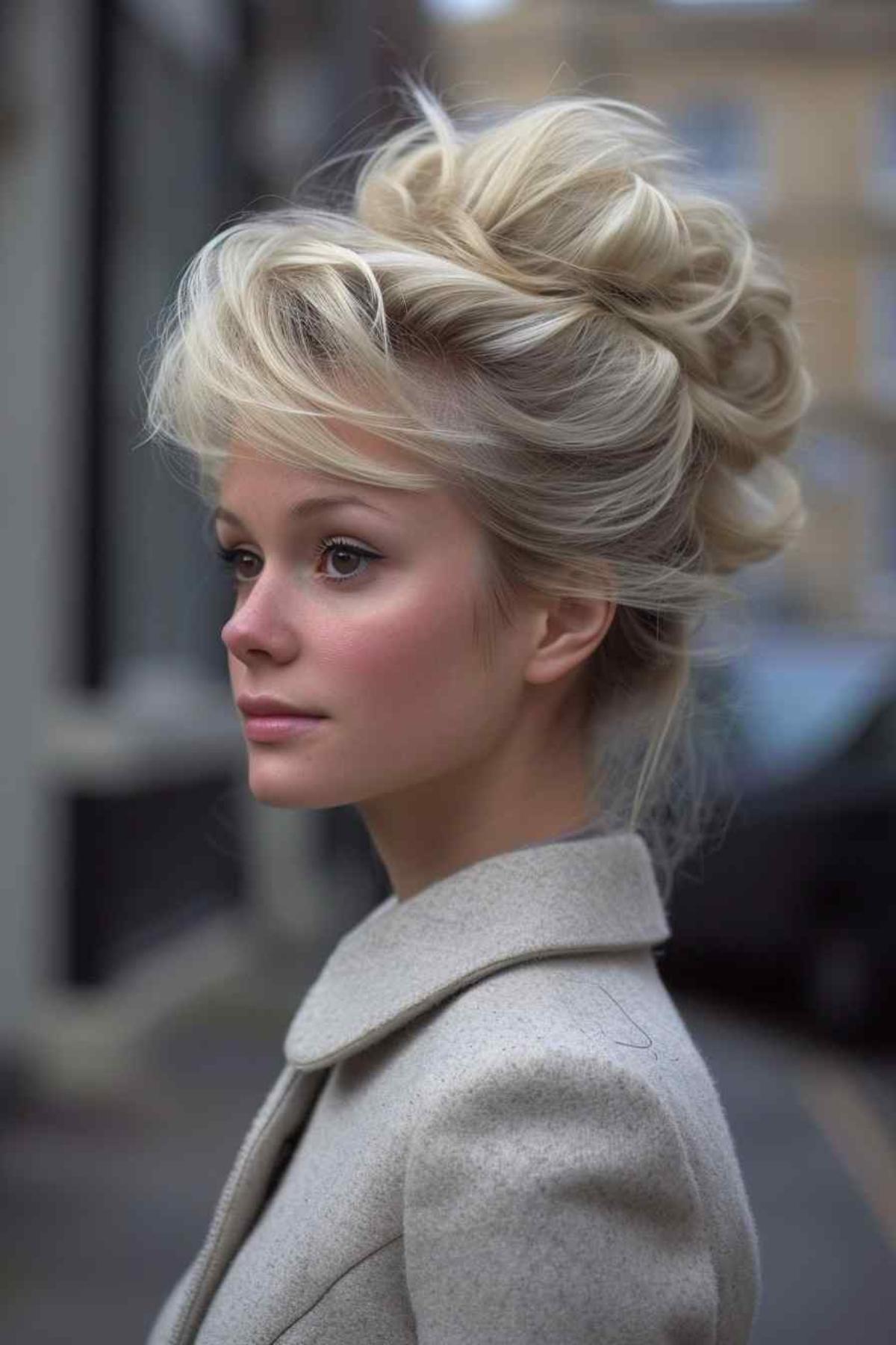 Bouffant with Modern Layers 